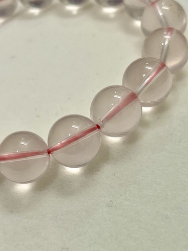 Bracciale elastico quarzo rosa - bracciale,